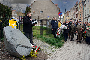 80. rocznica wybuchu powstania w getcie warszawskim, obchody w Dzieroniowie - 19.04.2022.



