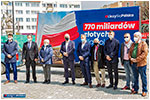 Briefing prasowy parlamentarzystw i samorzdowcw PiS w Dzieroniowie - 30.04.2021. 
