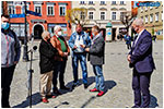 Briefing prasowy parlamentarzystw i samorzdowcw PiS w Dzieroniowie - 30.04.2021.