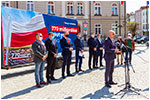 Briefing prasowy parlamentarzystw i samorzdowcw PiS w Dzieroniowie - 30.04.2021.