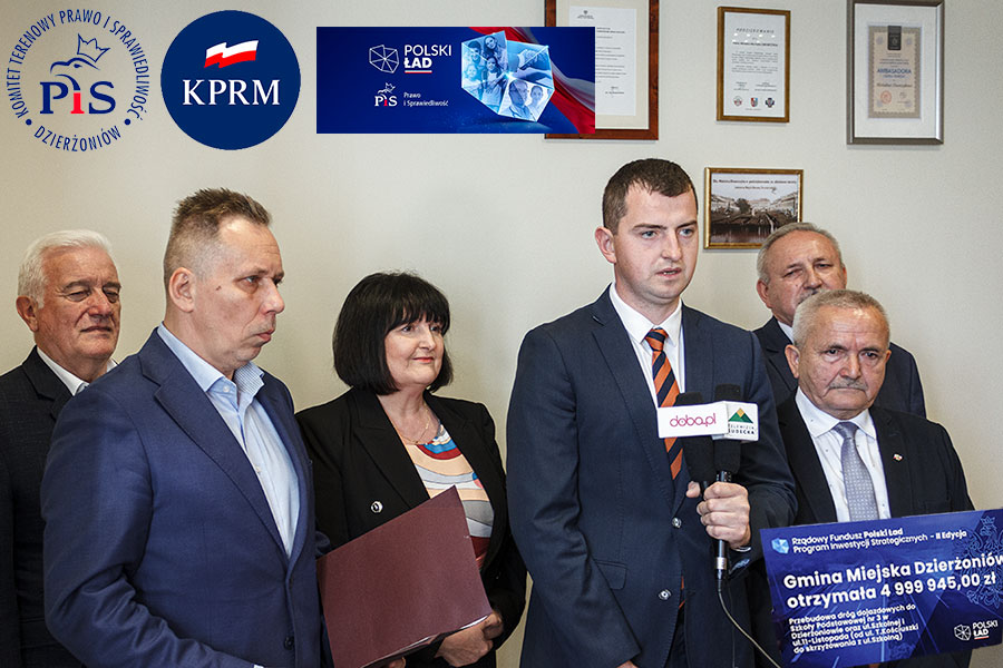 Konferencja prasowa Klubw Radnych PiS w Radzie Powiatu i Miasta Dzieroniowa - 02.06.2022. 