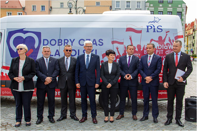 Dobry czas dla Polski - kampania wyborcza PiS w Dzieroniowie 21.08.2019.
