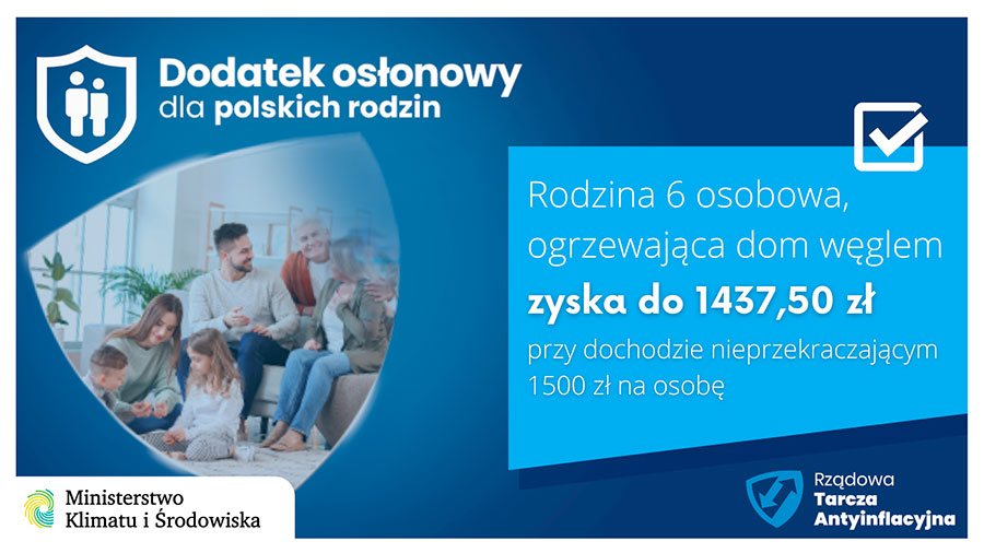 Dodatek osonowy dla polskich rodzin - 07.01.2022.