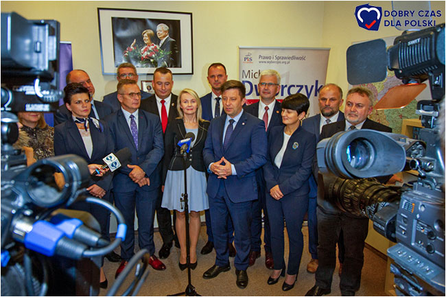 Konferencja prasowa podsumowujca kampani wyborcz PiS w okrgu wabrzyskim - 10.04.2019.