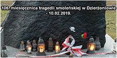 106. miesięcznica tragedii smoleńskiej w Dzierżoniowie - 10.02.2019.