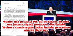Ważny list prezesa PiS do Polaków: Będziemy jeszcze ciężej pracować dla Polski. Wybory rozstrzygną, jaka będzie przyszłość naszej Ojczyzny - 06.06.2019.
