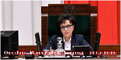 Marszałek Witek zabrała głos w sprawie wyborów: Nie można tworzyć precedensów - 31.03.2020.