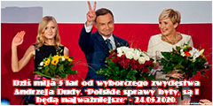 Mija 5 lat od zwyciskiej dla Andrzeja Dudy II tury wyborw - 24.05.2020.