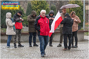 Pokojowa manifestacja poparcia dla Ukrainy na dzieroniowskim rynku - 31.03.2022.



