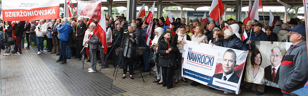 Karol Nawrocki w Dzieroniowie - 15.05.2025.