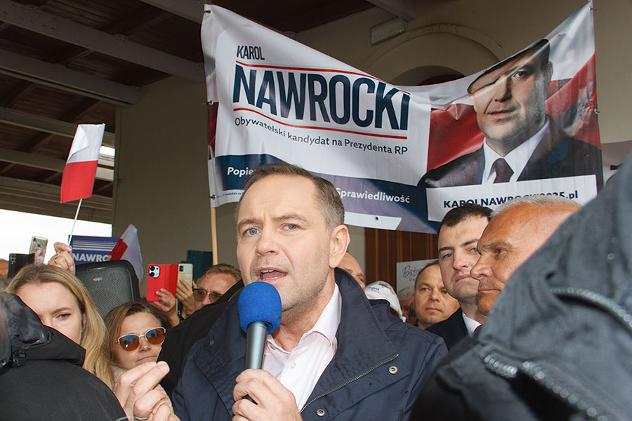 Karol Nawrocki w Dzieroniowie - 15.05.2025.