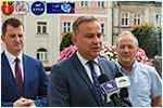 Briefing prasowy posa na Sejm RP Marcina Gwodzia oraz powiatowych radnych PiS - 07.06.2022.



