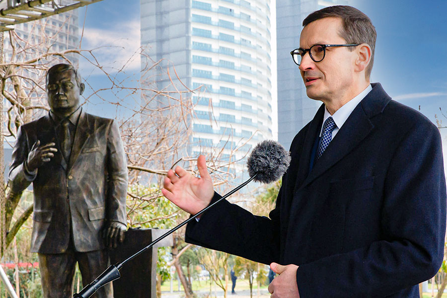 Premierzy Polski i Gruzji odsłonili pomnik Lecha Kaczyńskiego. Gdyby Europa posłuchała go, moglibyśmy uniknąć strasznych tragedii - 17.03.2022.