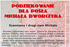 Poegnanie Michaa Dworczyka, penomocnika PiS Okrgu Wabrzyskiego - 15.07.2022.



