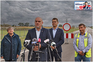Realizacja projektu Trasa Sudecka - budowa obwodnicy Dzieroniowa - 12.10.2023.




