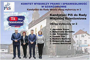 Prezentacja kandydatw Prawa i Sprawiedliwoci 
w nadchodzcych wyborach samorzdowych 7 kwietnia 2024 roku - 06.03.2024.



