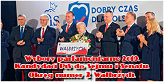 Wybory parlamentarne 2019. Kandydaci PiS do Sejmu i Senatu. Okrg numer 2 Wabrzych.